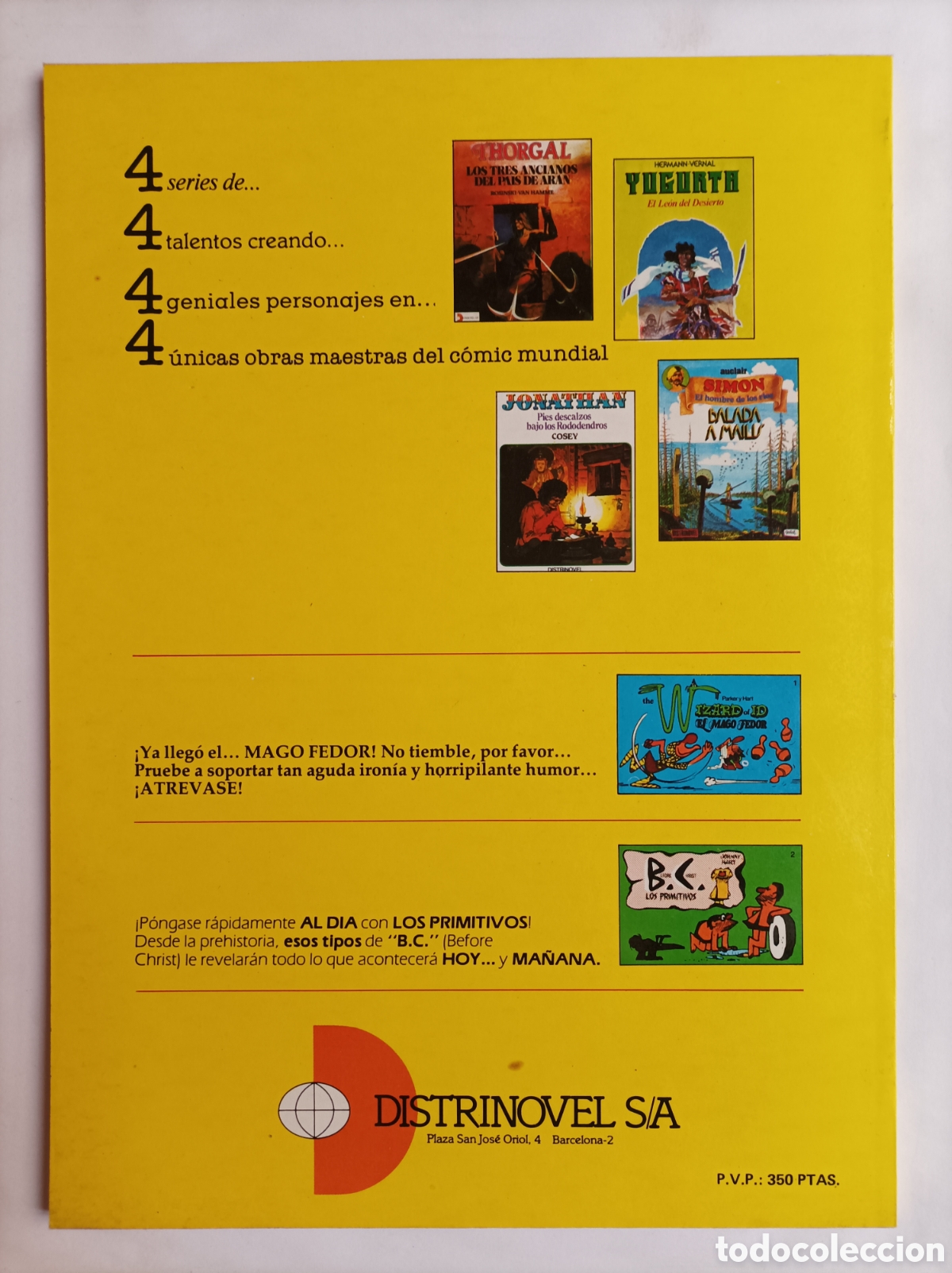 C&oacute;mics: JONATHAN 2. LA CUNA DE BODHISATTVA. COSEY. DISTRINOVEL. 1981. - Foto 2