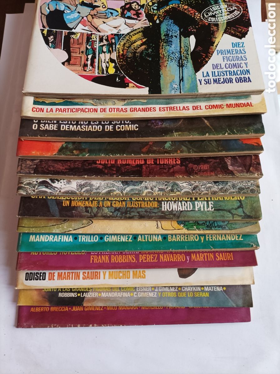 C&oacute;mics: COMIX. 11 EJEMPLARES. ALGO DE HUMEDAD. TOUTAIN. 1982/83. - Foto 2