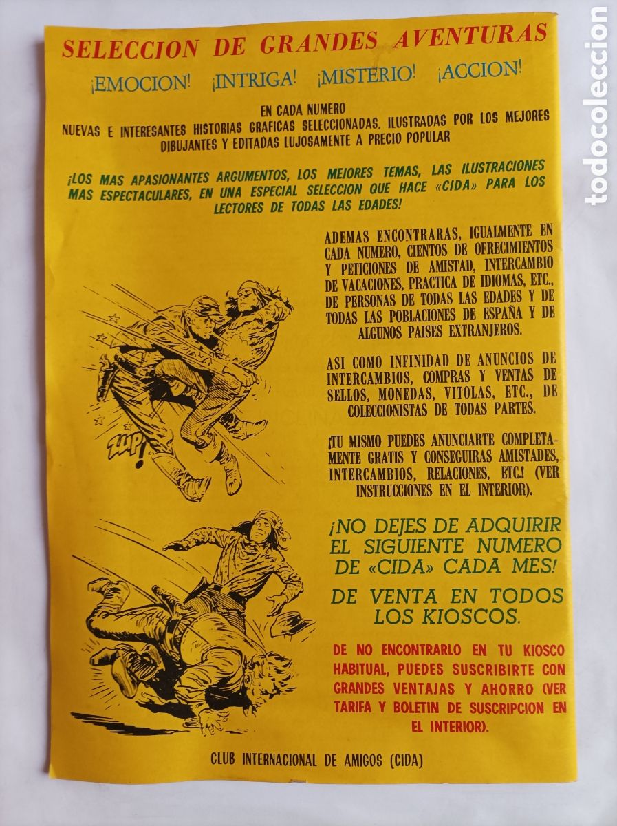 C&oacute;mics: CIDA. 3 N&Uacute;MEROS. 86, 87 y 88. CLUB INTERNACIONAL DE AMIGOS. - Foto 7