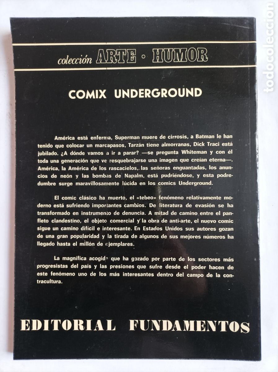 C&oacute;mics: COMIX UNDERGROUND. USA. NUM 3. FUNDAMENTOS. 1979 - Foto 2