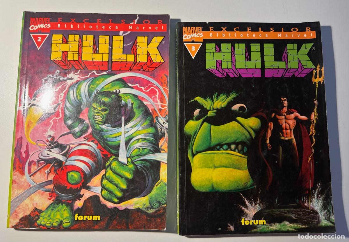 C&oacute;mics: HULK 2 y 3 LOTE MARVEL FORUM BIBLIOTECA EXCELSIOR - Foto 1