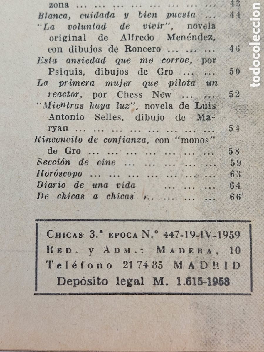 C&oacute;mics: CHICAS a&ntilde;o 1958 - Foto 2