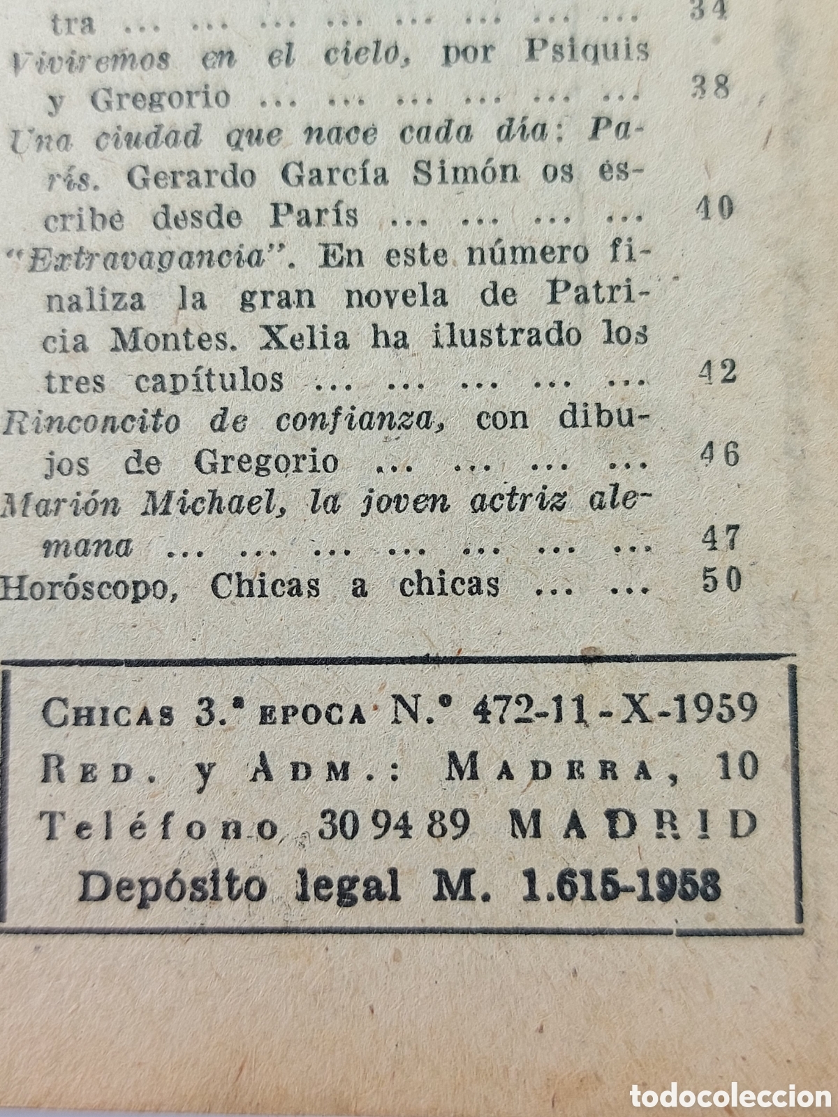 C&oacute;mics: CHICAS a&ntilde;o 1959 - Foto 2