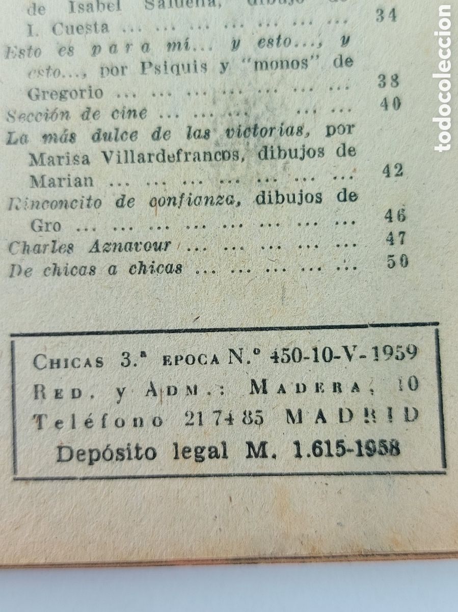 C&oacute;mics: CHICAS a&ntilde;o 1958 - Foto 2