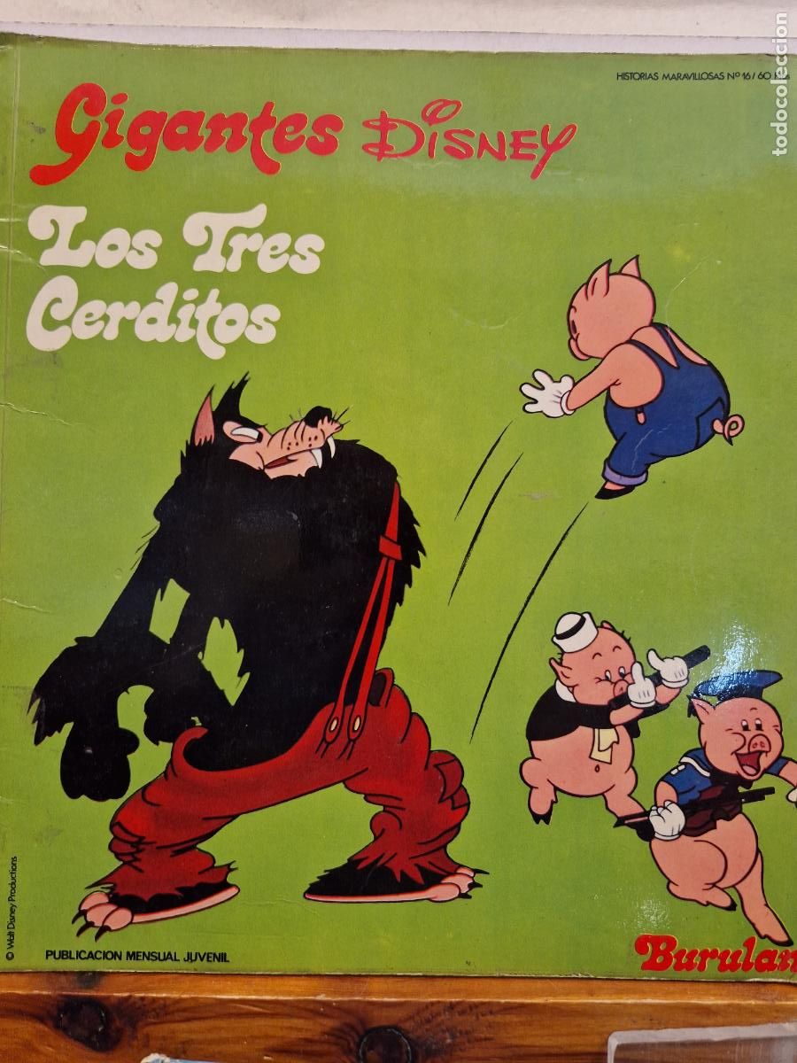 C&oacute;mics: GIGANTES DISNET. LOS TRES CERDITOS. BURU LAN EDICIONES - Foto 1
