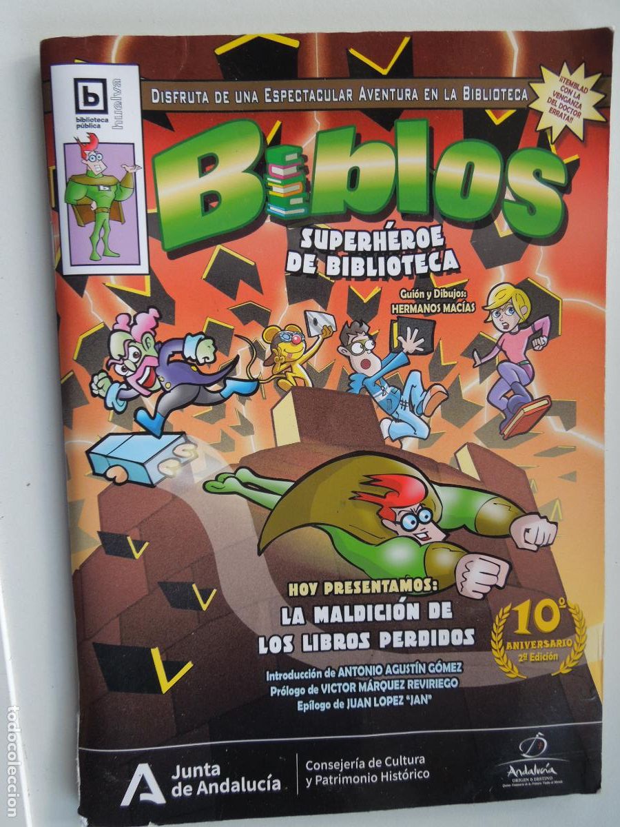 C&oacute;mics: LA MALDICI&Oacute;N DE LOS LIBROS PERDIDOS - HNOS.MACIAS - BIBLOS SUPER H&Eacute;ROE DE BIBLIOTECA- 2021.
