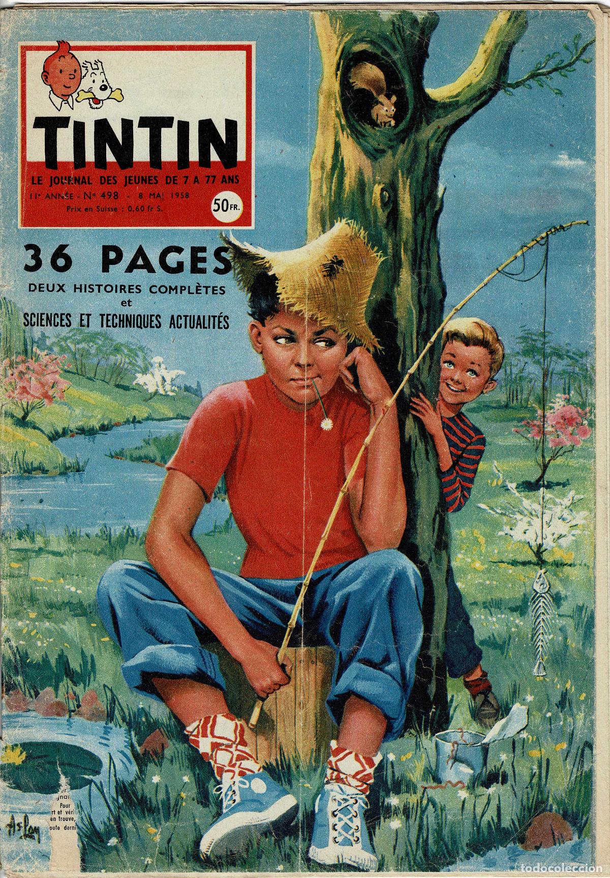 C&oacute;mics: Tintin n&uacute;mero. 498,original a&ntilde;o 1958 - Foto 1