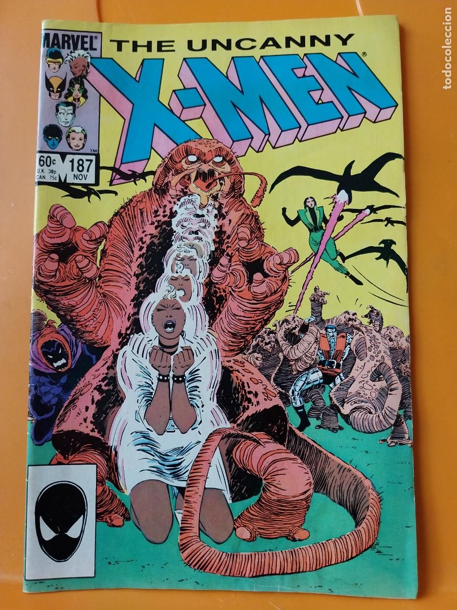 C&oacute;mics: UNCANNY X MEN MARVEL 1984 NOV 187 COMIC USADO BE INGLES - Foto 1