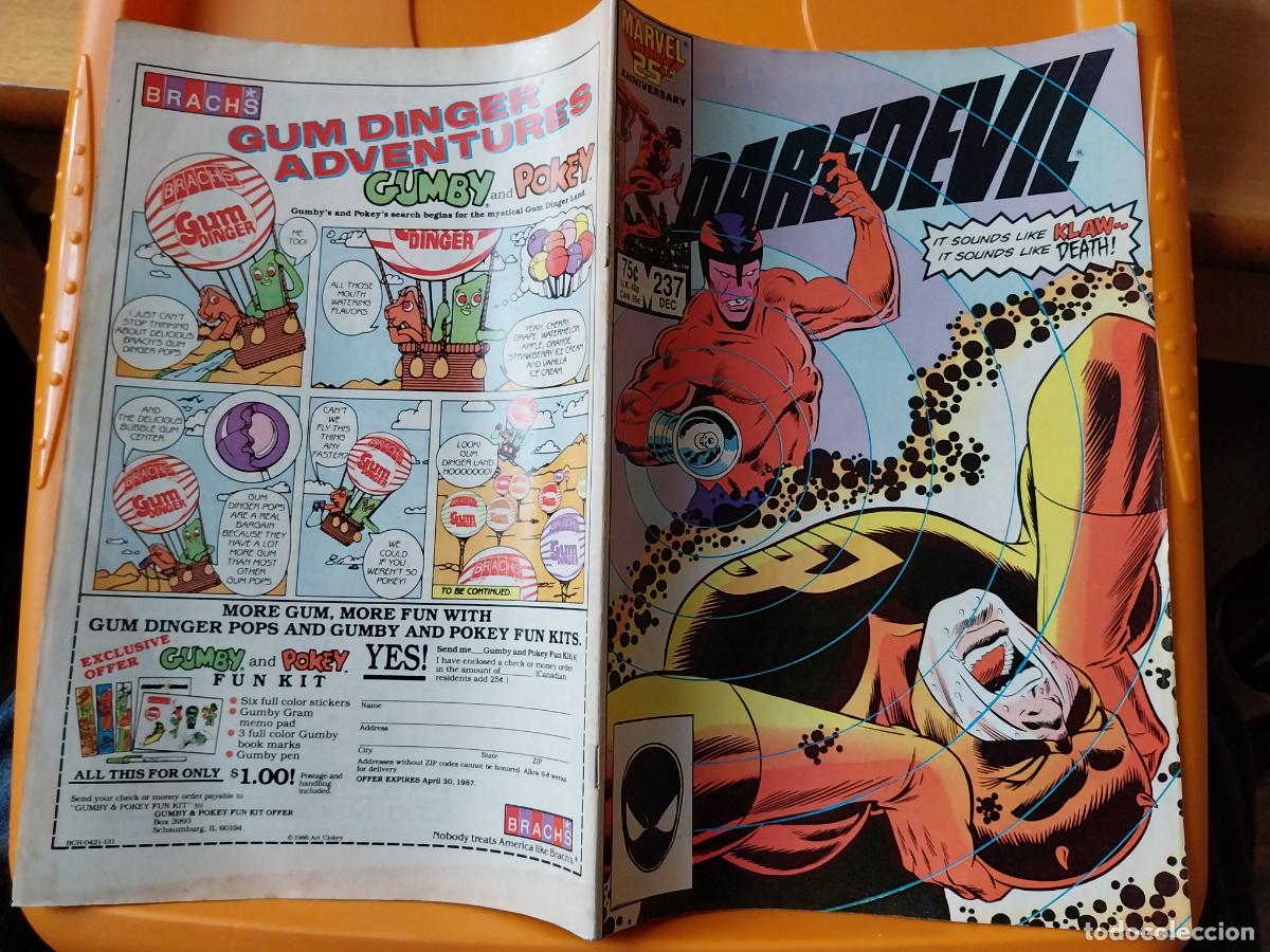 C&oacute;mics: DAREDEVIL MARVEL 25TH N&ordm; 237 1986 INGLES - Foto 3
