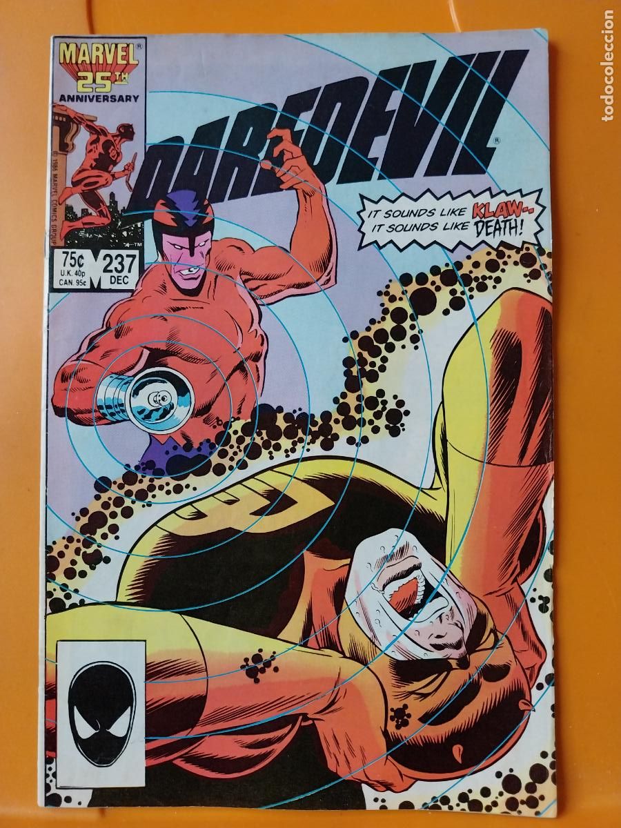C&oacute;mics: DAREDEVIL MARVEL 25TH N&ordm; 237 1986 INGLES - Foto 1