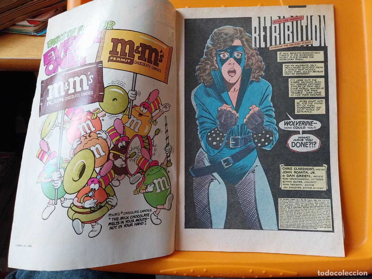 C&oacute;mics: UNCANNY X MEN MARVEL 25TH N&ordm; 208 1986 INGLES - Foto 2