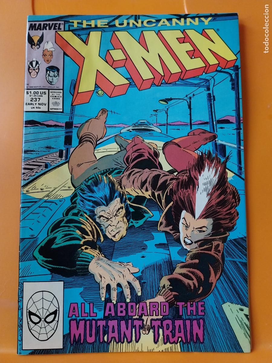 C&oacute;mics: UNCANNY X MEN MARVEL N&ordm; 237 1988 INGLES - Foto 1