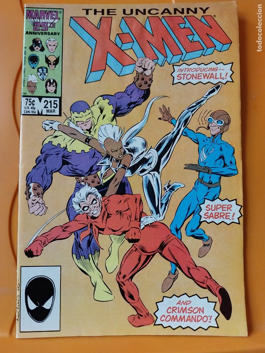 C&oacute;mics: UNCANNY X MEN MARVEL N&ordm; 215 1987 INGLES - Foto 1