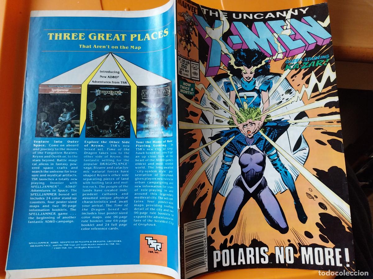 C&oacute;mics: UNCANNY X MEN MARVEL N&ordm; 250 1989 INGLES - Foto 3