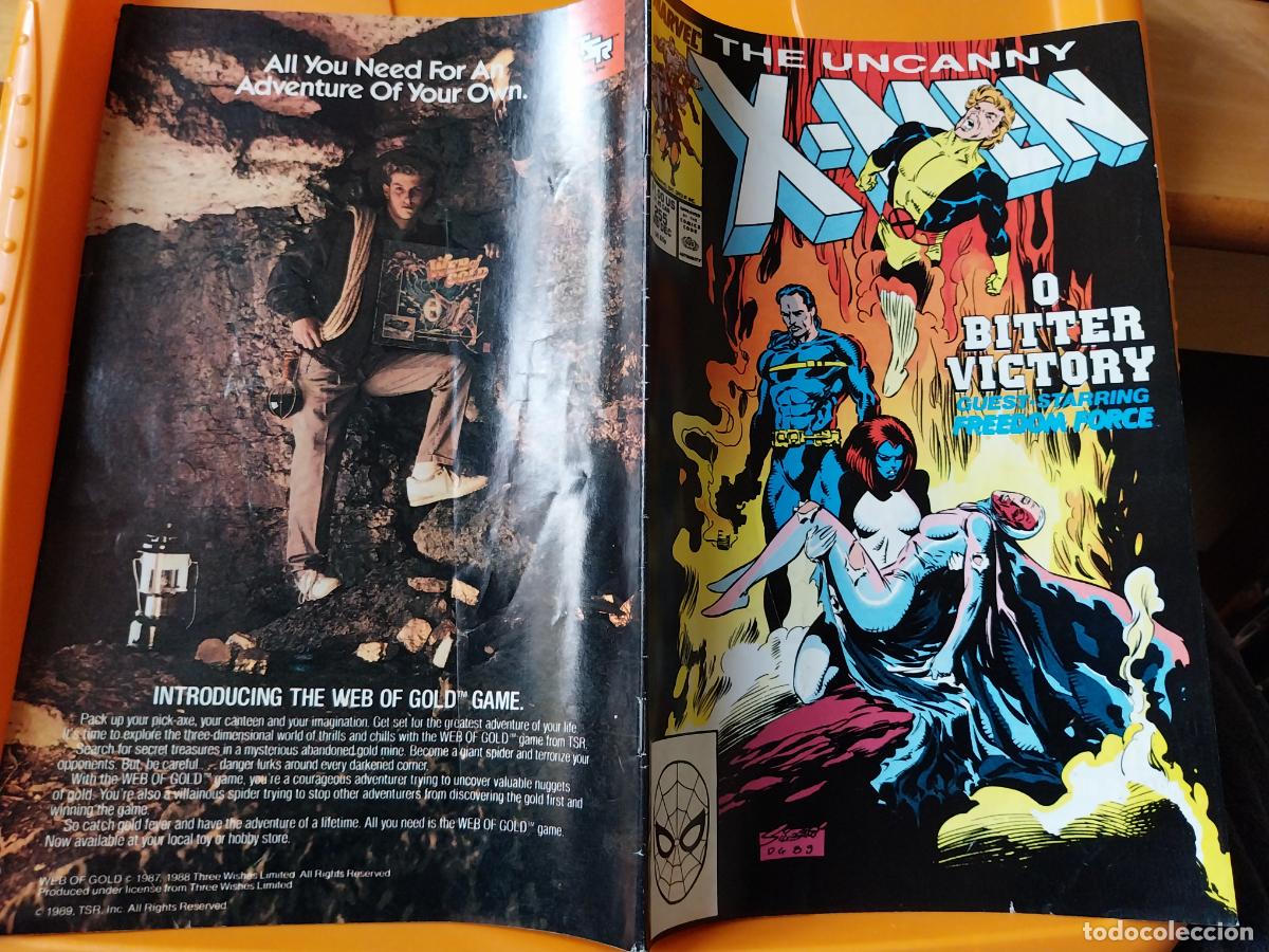 C&oacute;mics: X MEN UNCANNY MARVEL N&ordm; 255 1989 INGLES - Foto 5