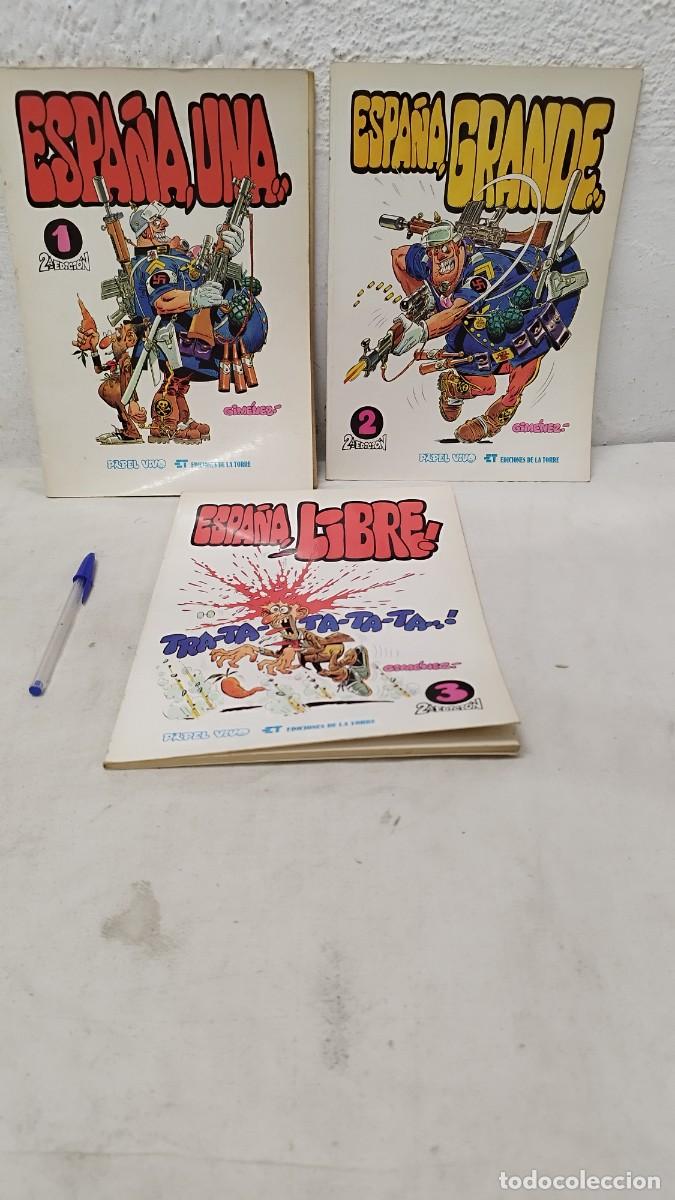 C&oacute;mics: Colecci&oacute;n papel vivo N&deg; 1/2/3.Espa&ntilde;a una,grande,libre.La torre