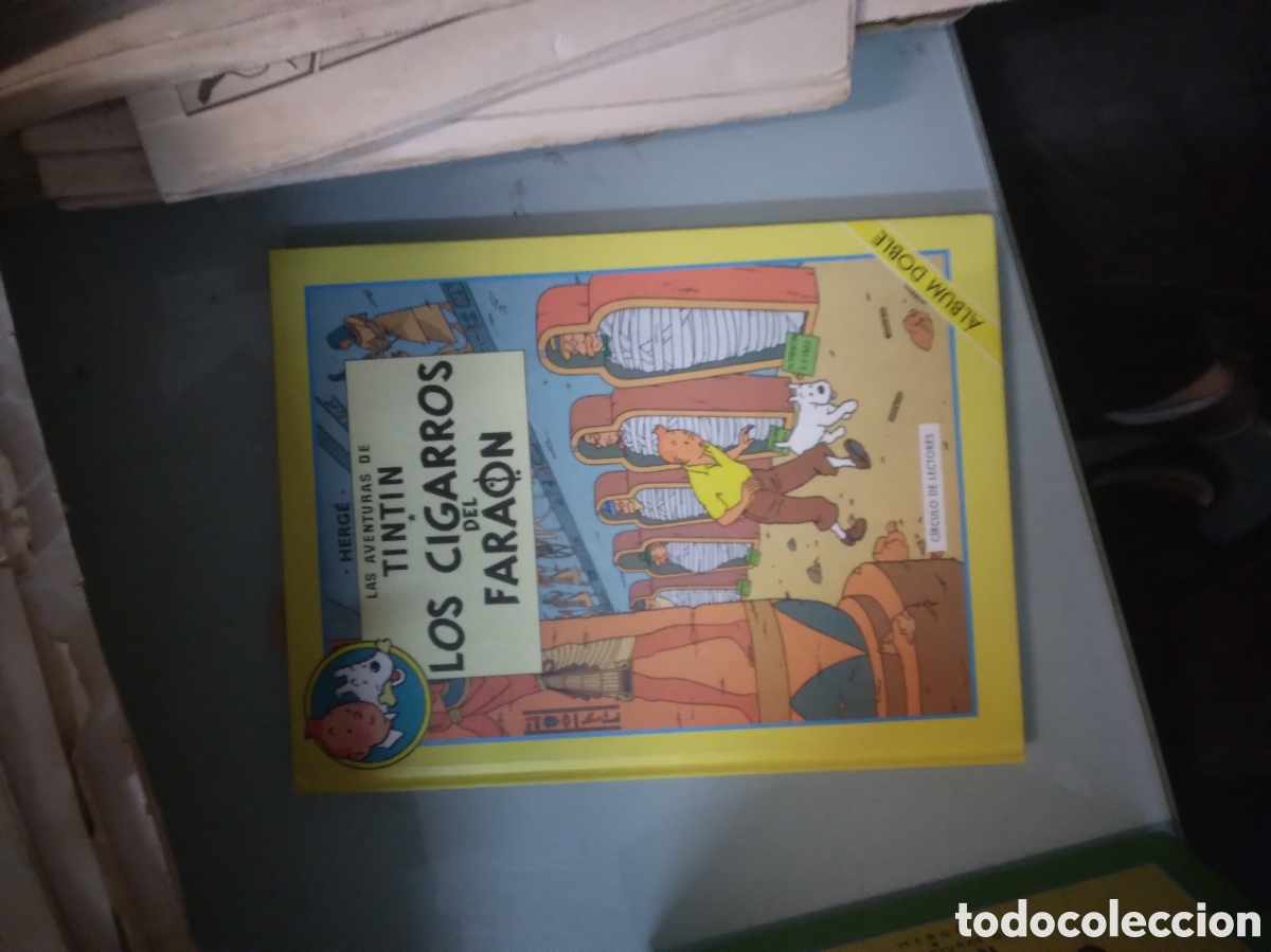 C&oacute;mics: Tintin, C&iacute;rculo de Lectores, Los cigarros del Faraon - Foto 1