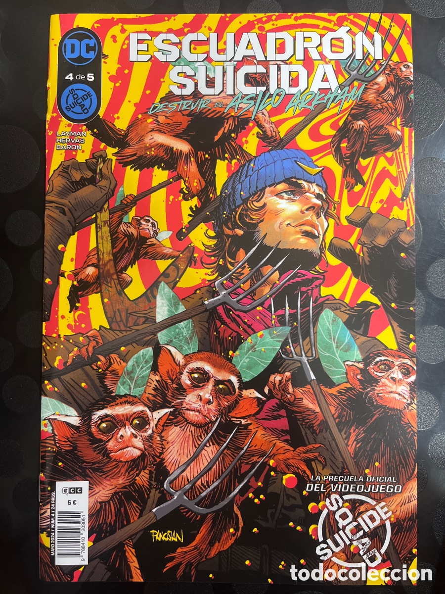 C&oacute;mics: ESCUADR&Oacute;N SUICIDA N.4 DESTRUIR EL ASILO ARKHAM SUICIDE SQUAD DC ECC ( 2024 ) - Foto 1