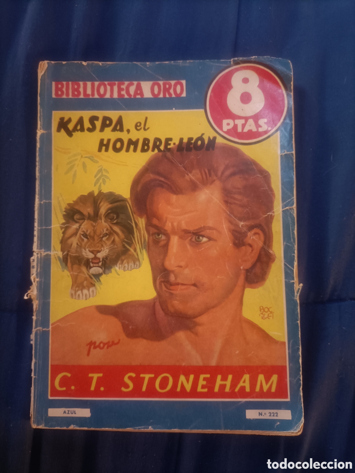 C&oacute;mics: BIBLIOTECA ORO. KASPA EL HOMBRE LEON (C. T. STONEHAM) - Foto 1