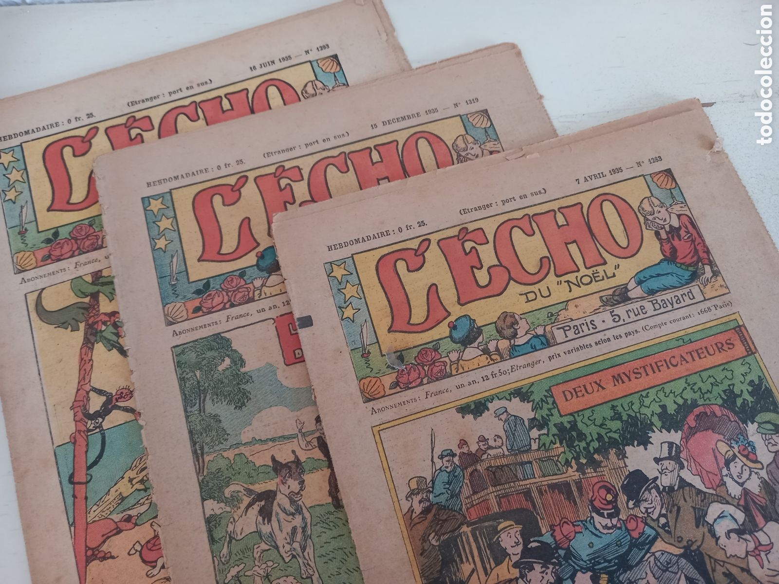 C&oacute;mics: L ECHO DU NO&Euml;L. Lote 3 ejemplares - Foto 1