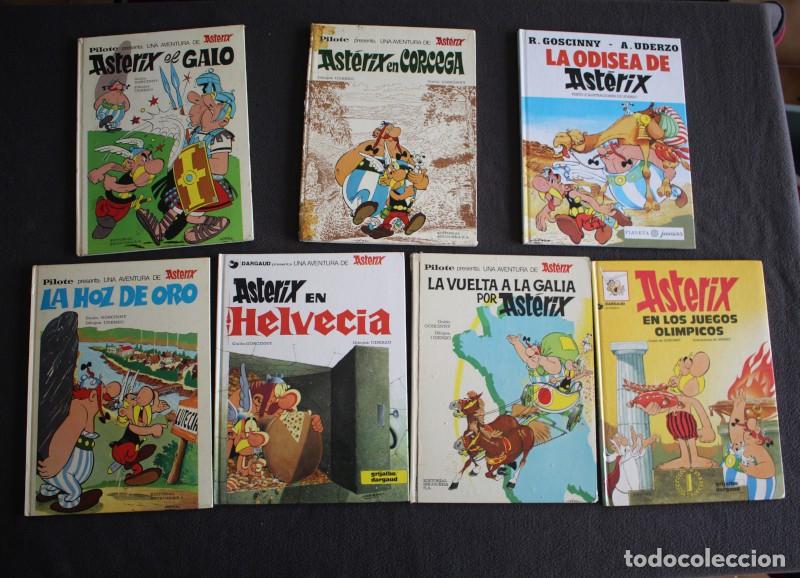 C&oacute;mics: LOTE 7 COMICS ASTERIX TAPA DURA - Foto 1
