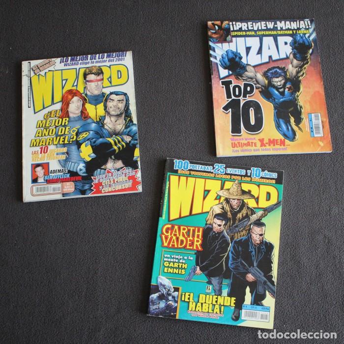 C&oacute;mics: LOTE 3 REVISTAS DE COMIC WIZARD 1 4 19 MEGAMULTIMEDIA SIN POSTERS
