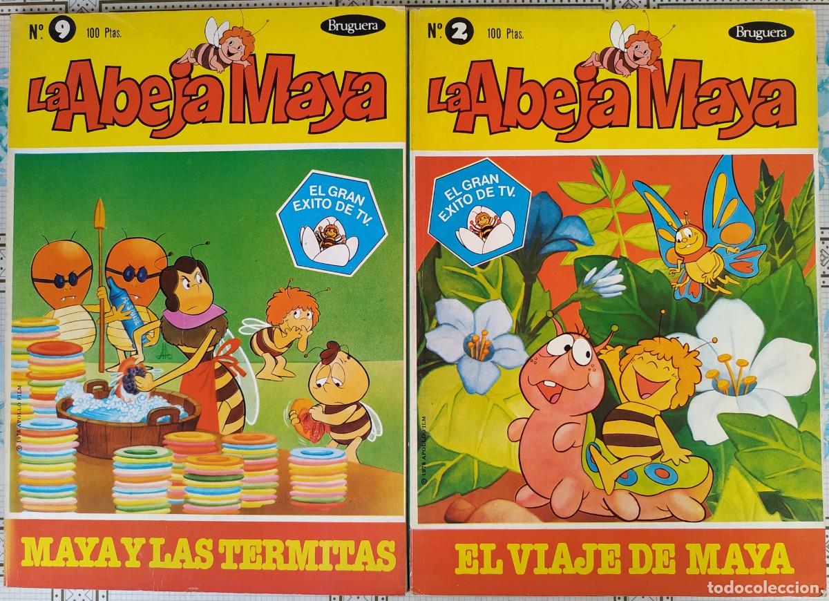 C&oacute;mics: LOTE DE 2 TEBEOS DE LA ABEJA MAYA NUMEROS 2 Y 9 DE BRUGUERA - Foto 1