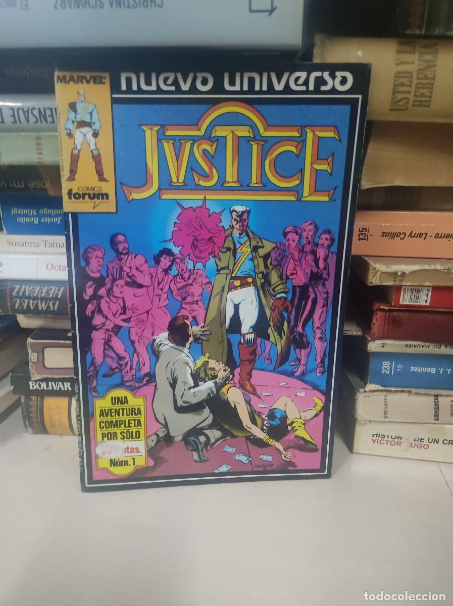 C&oacute;mics: NUEVO UNIVERSO JUSTICE N&ordm; 1 C&Oacute;MIC MARVEL FORUM 1989 - Foto 1