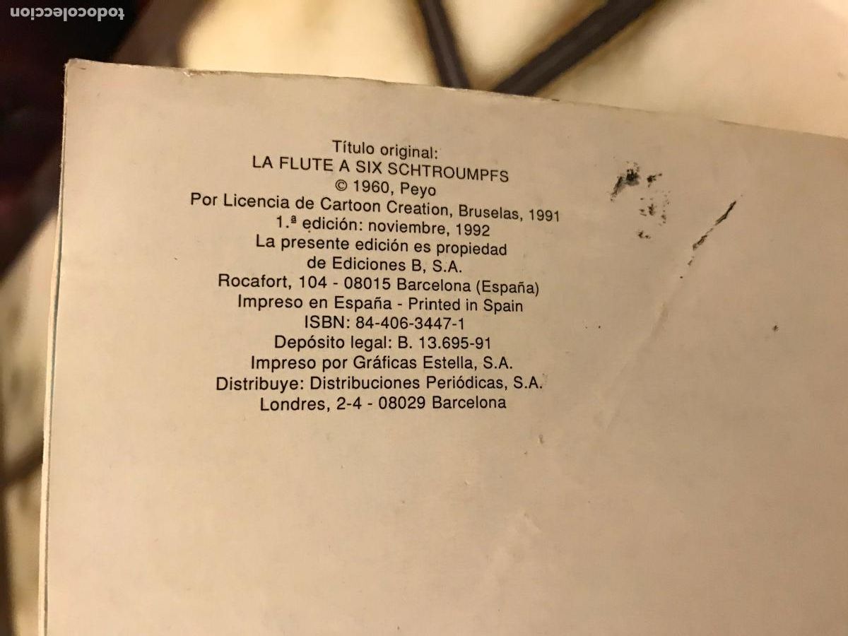C&oacute;mics: La flauta de Los Pitufos. 1992. PEDIDO M&Iacute;NIMO 5&euro; - Foto 3