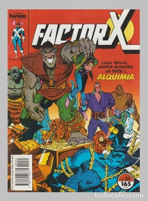 C&oacute;mics: �C547 - FACTOR X. N&ordm; 35. CINCO TROLLS. CATORCE MUTANTES. ALQUIMIA. FORUM. COMIC. - Foto 1