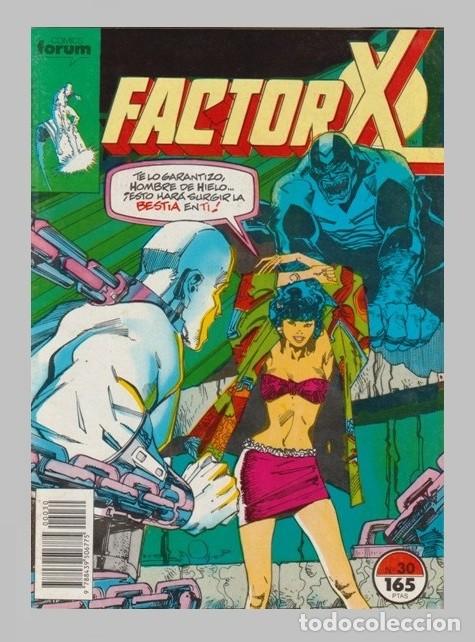 C&oacute;mics: �C555 - FACTOR X. N&ordm; 30. HOMBRE DE HIELO. LA BESTIA. FORUM. COMIC. - Foto 1