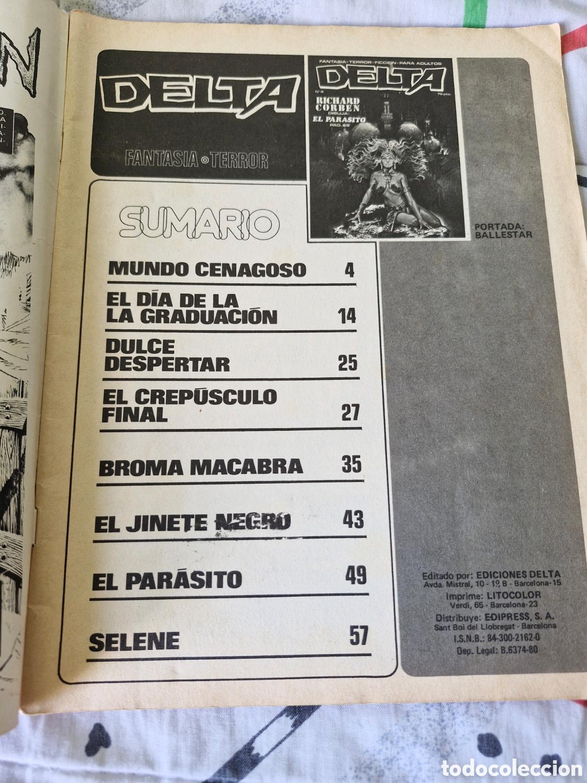 C&oacute;mics: DELTA 4 - FANTASIA - TERROR - RICHARD CORBEN - Foto 3