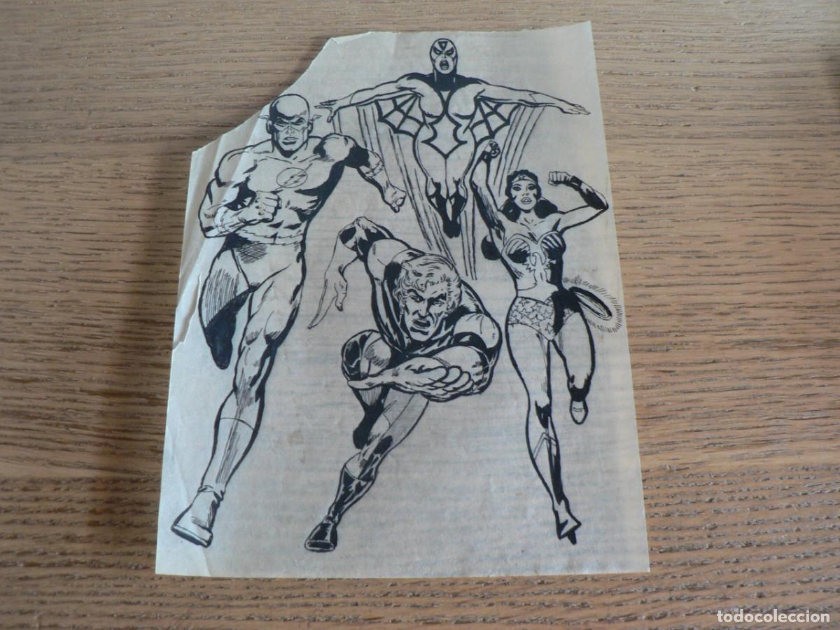 C&oacute;mics: DIBUJO ORIGINAL DE SUPER HEROES A PLUMILLA - Foto 1