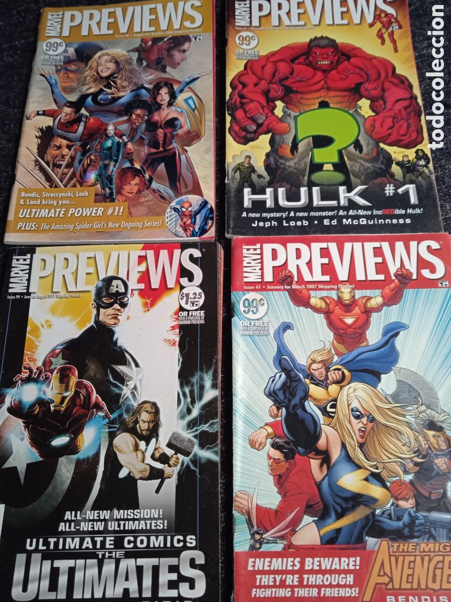 C&oacute;mics: MARVEL PREVIEWS - LOTE DE 23 EJEMPLARES - cat&aacute;logo -revista - Foto 3