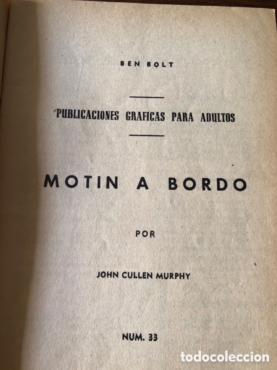 C&oacute;mics: C&oacute;mic H&eacute;roes Modernos. Ben Bolt. n&ordm; 33 Montin a Bordo. - Foto 5