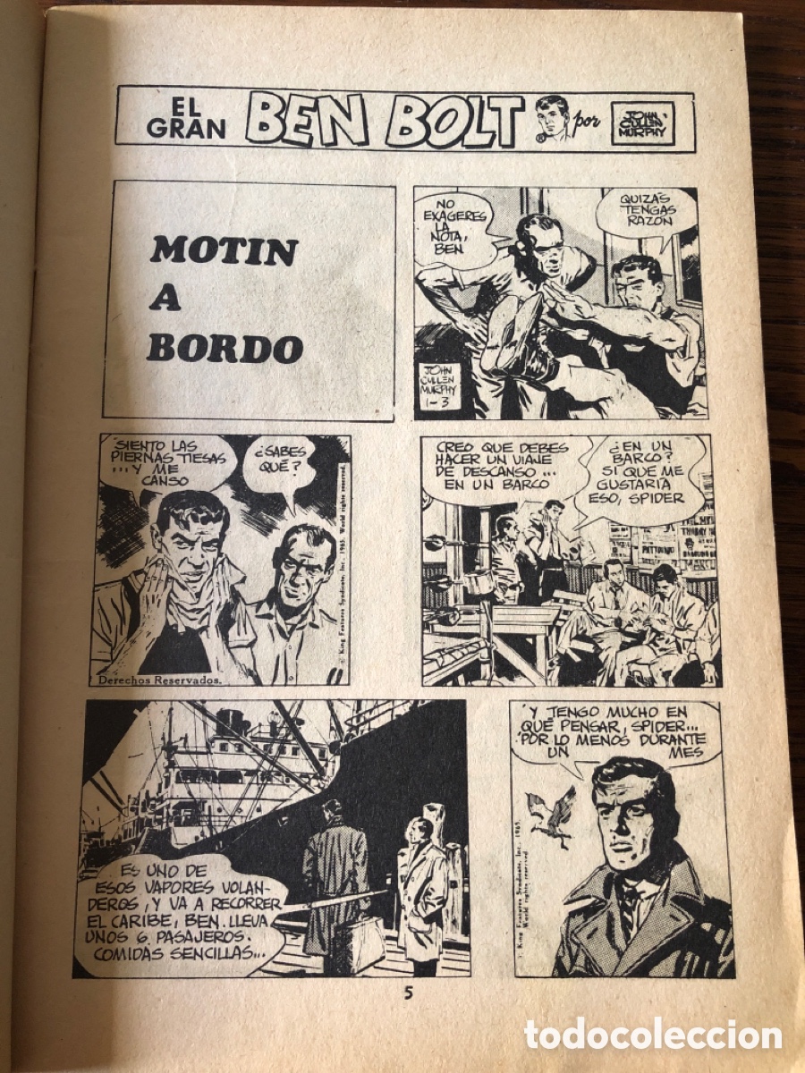 C&oacute;mics: C&oacute;mic H&eacute;roes Modernos. Ben Bolt. n&ordm; 33 Montin a Bordo. - Foto 7