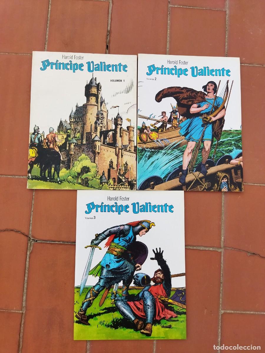 C&oacute;mics: lote de 3 comics principe valiente n&ordm; 1-2-3- ediciones b. s. - Foto 1