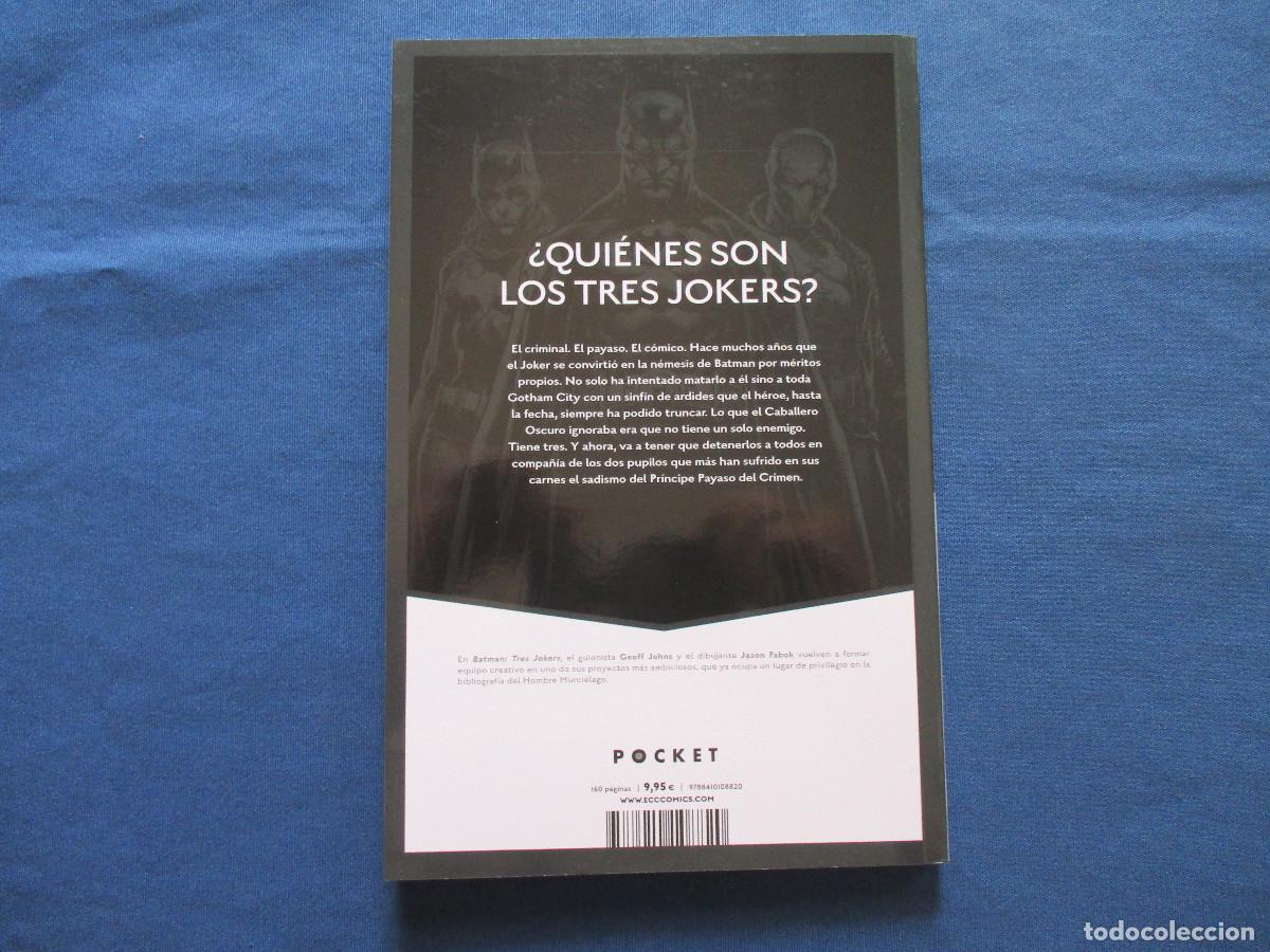 C&oacute;mics: DC / BATMAN: TRES JOKERS de GEOFF JOHNS &middot; OBRA COMPLETA - DC BLACK LABEL POCKET - ECC - Foto 3