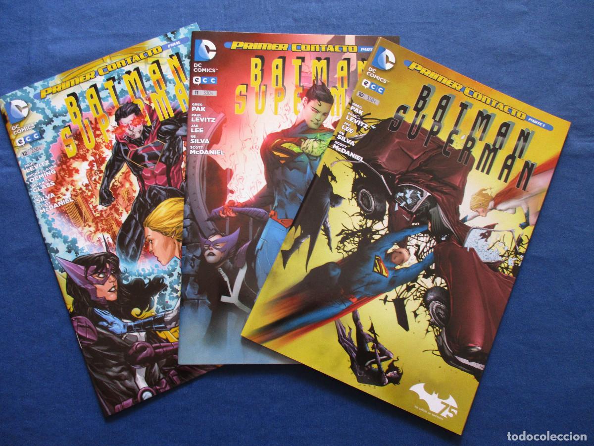C&oacute;mics: DC / BATMAN SUPERMAN &middot; PRIMER CONTACTO - COMPLETA EN 3 GRAPAS (N&Uacute;MEROS 10, 11 y 12) - ECC - Foto 1