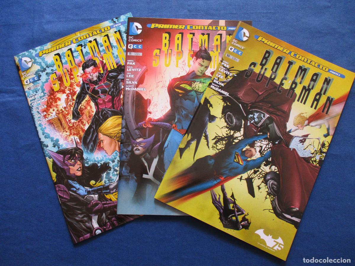C&oacute;mics: DC / BATMAN SUPERMAN &middot; PRIMER CONTACTO - COMPLETA EN 3 GRAPAS (N&Uacute;MEROS 10, 11 y 12) - ECC - Foto 2
