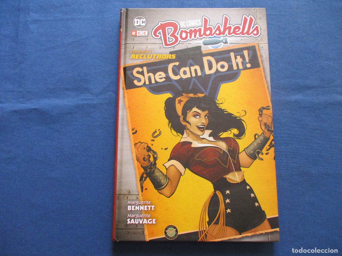 C&oacute;mics: DC / BOMBSHELLS &middot; VOLUMEN 1 RECLUTADAS de MARGUERITE BENNETT &middot; LIBRO TAPA DURA CARTON&Eacute; &middot; ECC