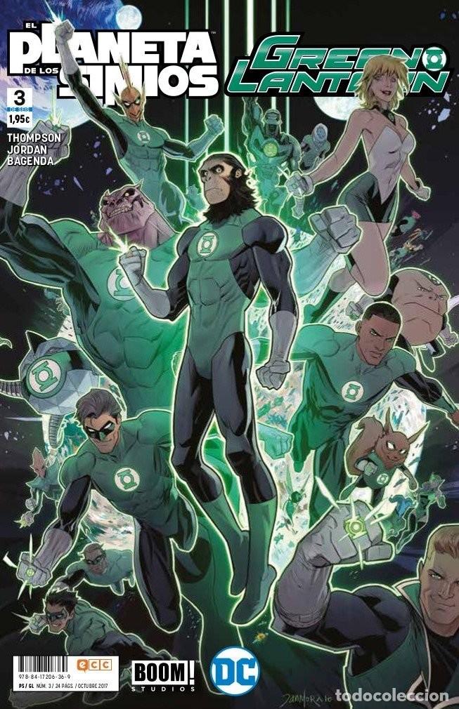 C&oacute;mics: Comic Green Lantern. El Planeta de los Simios n&ordm; 3. DC Comics. OCT-2017. Nuevo - Foto 1