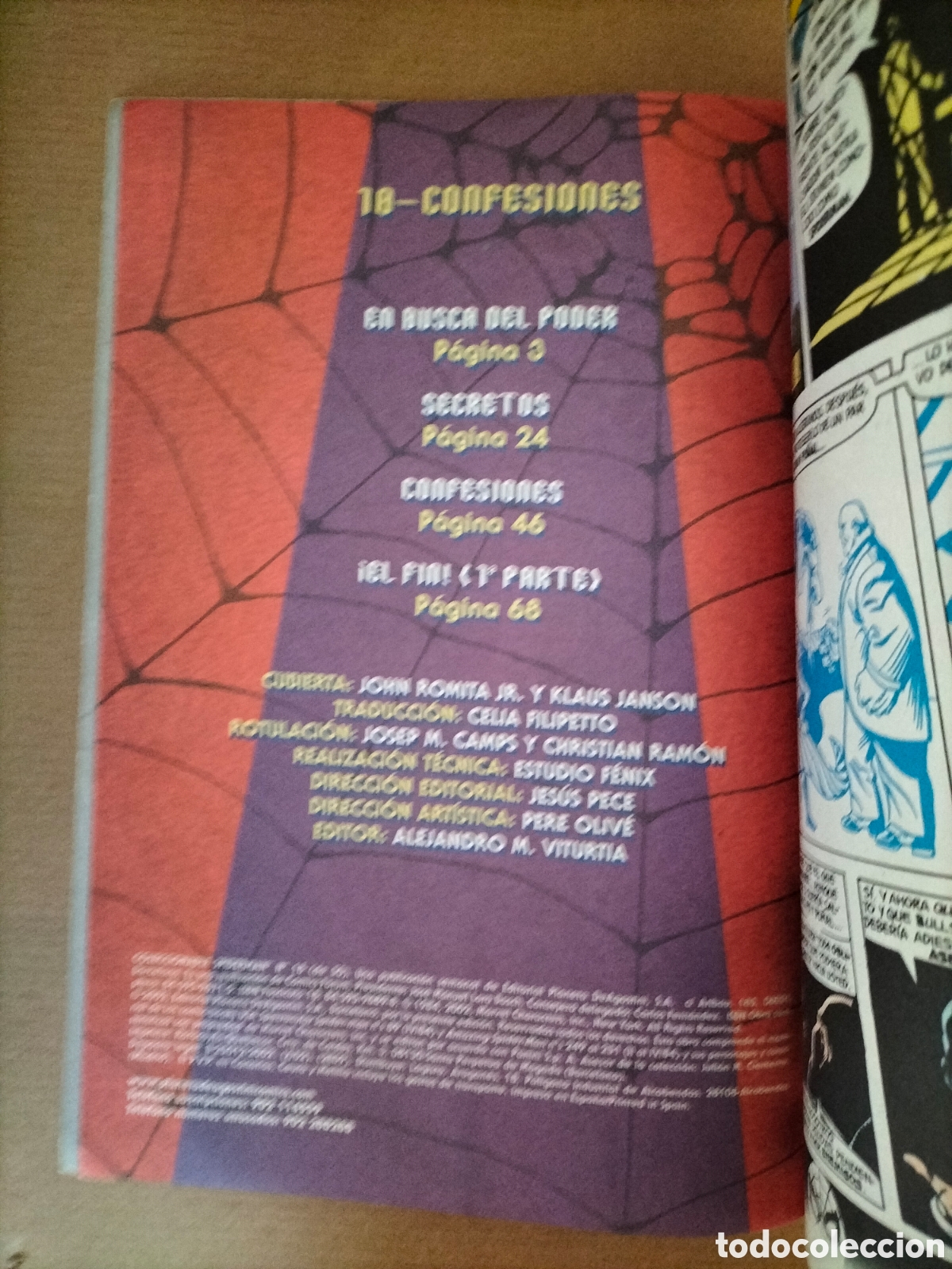 C&oacute;mics: Comic Confesiones. Coleccionable Spiderman n&deg; 18 (de 50). Roger Stern. Marvel comics. Libro - Foto 3