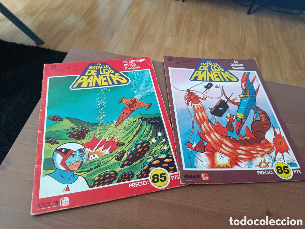 Fumetti: Lote 2 n&uacute;meros LA BATALLA DE LOS PLANETAS 2 y 6 Publicaci&oacute;n FHER
