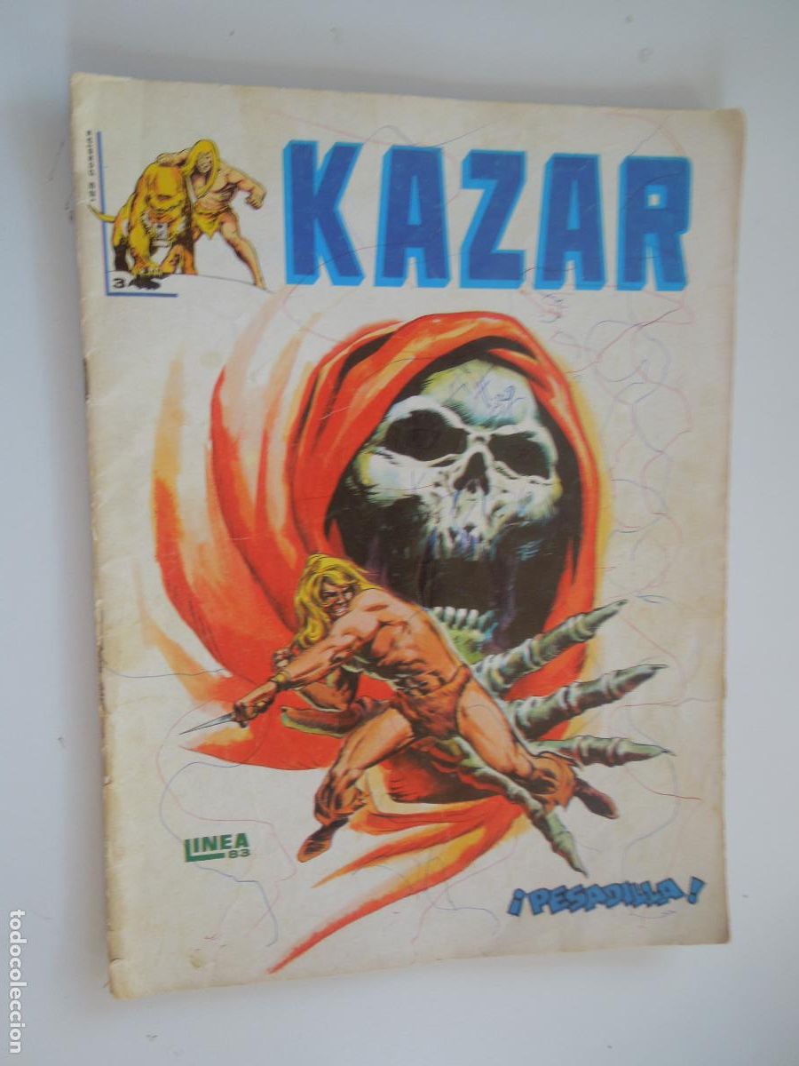 Fumetti: KAZAR-L&Iacute;NEA 83 SURCO- N&ordm; 3 -&iexcl;PESADILLA!-GRAN BRENT ANDERSON- MUNDICOMIC -1981