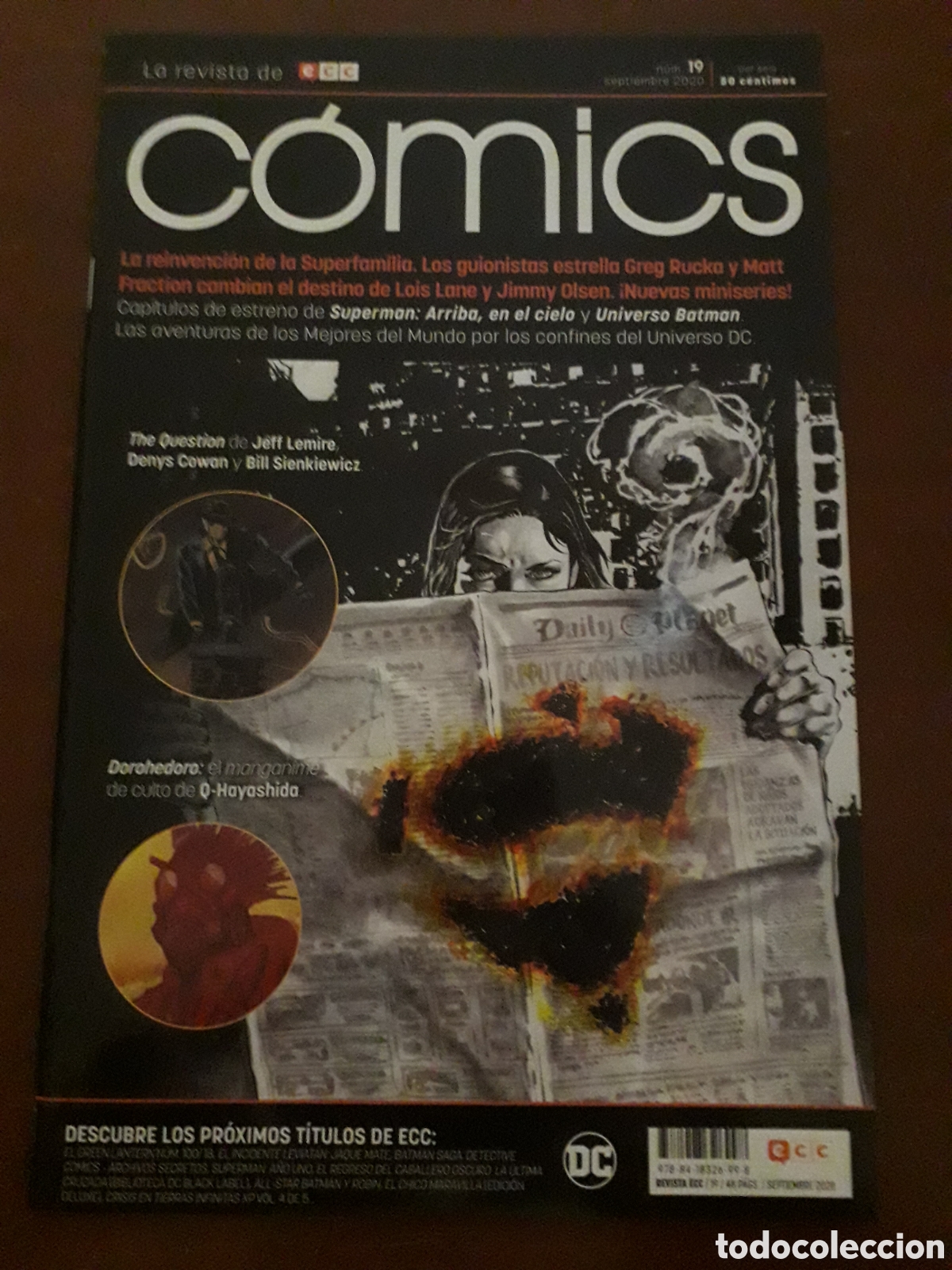 C&oacute;mics: Revista ECC comics n&uacute;mero 19. Excelente estado