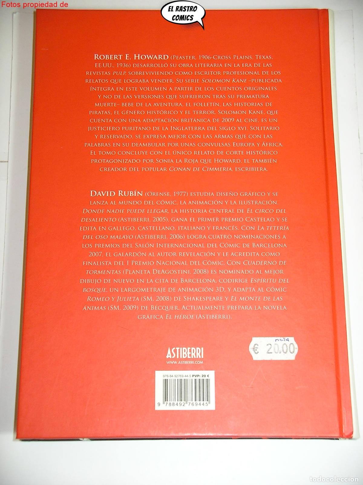 C&oacute;mics: Solomon Kane, Robert E Howard, David Rubin, ed. Astiberri 2010 - Foto 3