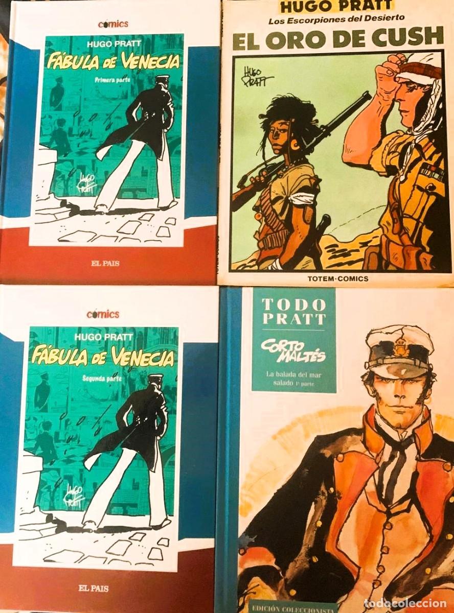 C&oacute;mics: LOTE 4 LIBROS HUGO PRATT CORTO MALTES - Foto 1