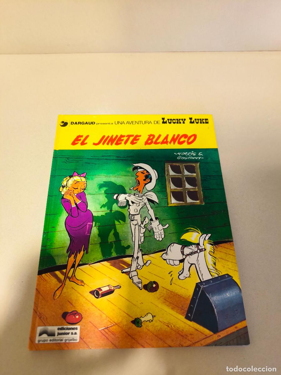 C&oacute;mics: LUCKY LUKE. EL JINETE BLANCO. MORRIS & GOSCINNY. EDICIONES JUNIOR, - Foto 1