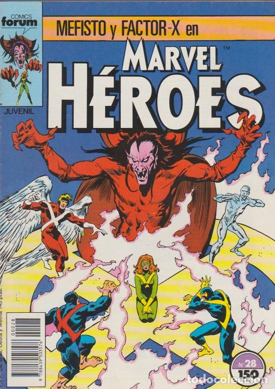 C&oacute;mics: Marvel Heroes. Forum 1987. N&ordm; 28 Mefisto y Factor-X - Foto 1